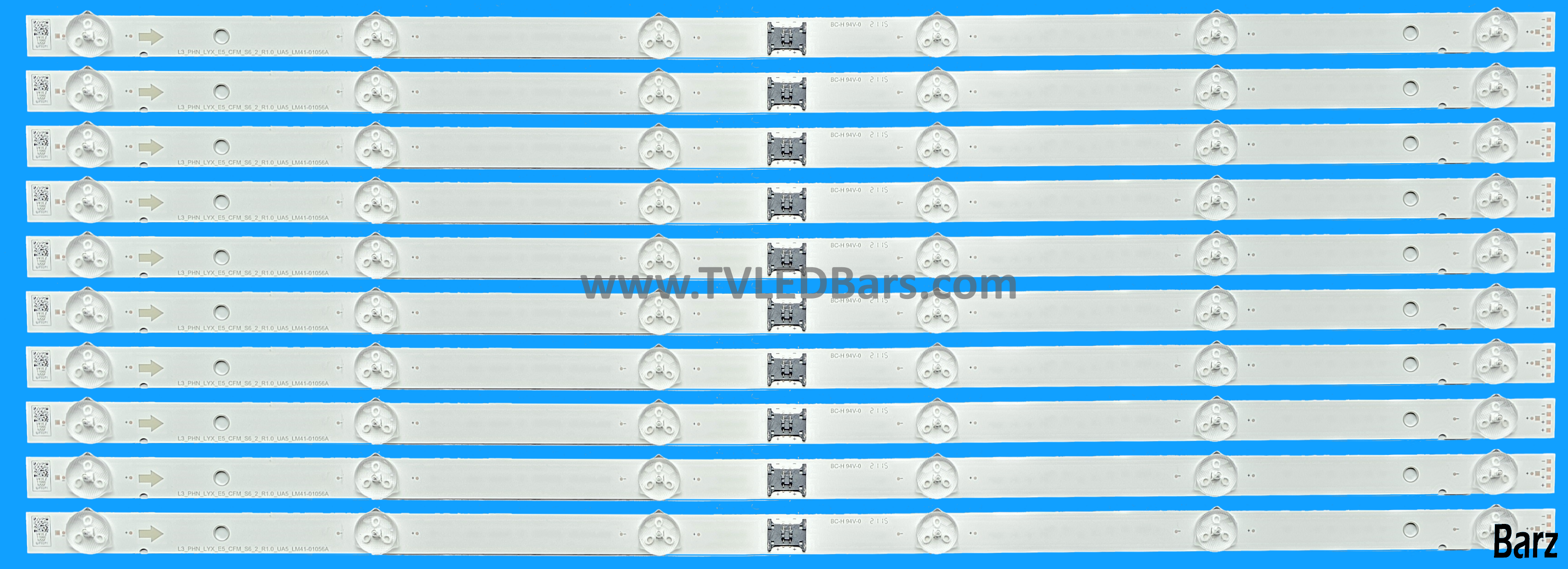 Barz LED Backlight Array Sony KD-55XH8096 KD-55XH8196 KD-55X89J KD-55X85J 55" YSAS055CNO01 YDBM055CCS01 YSBM055CNO01 I-5500SY80062-VC / LM41-01022A 10pcs